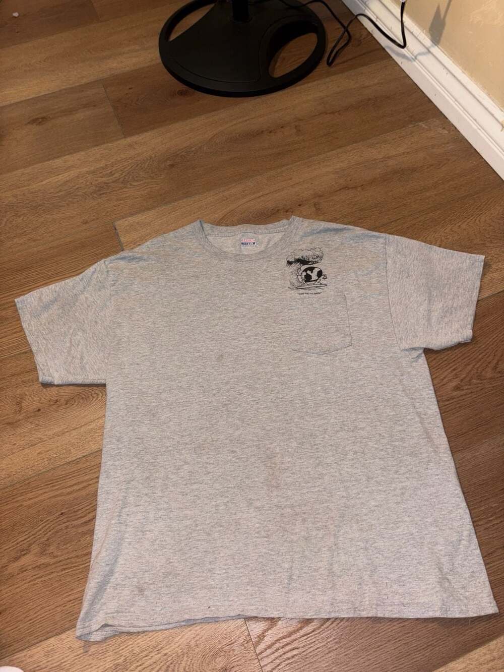 Vintage 90s Tropical Visions Surf For The Earth Pocket T-Shirt XL Gray